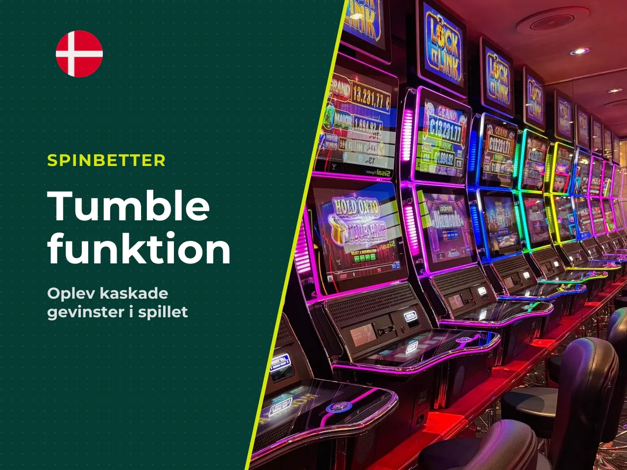 Tumble feature efter en gevinst. Tumble-funktionen