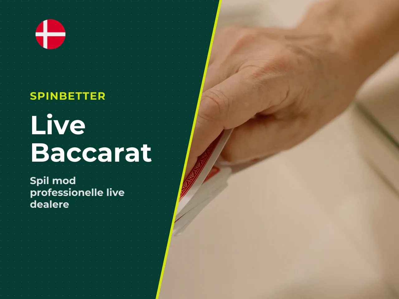 Baccarat live dealer på live casino