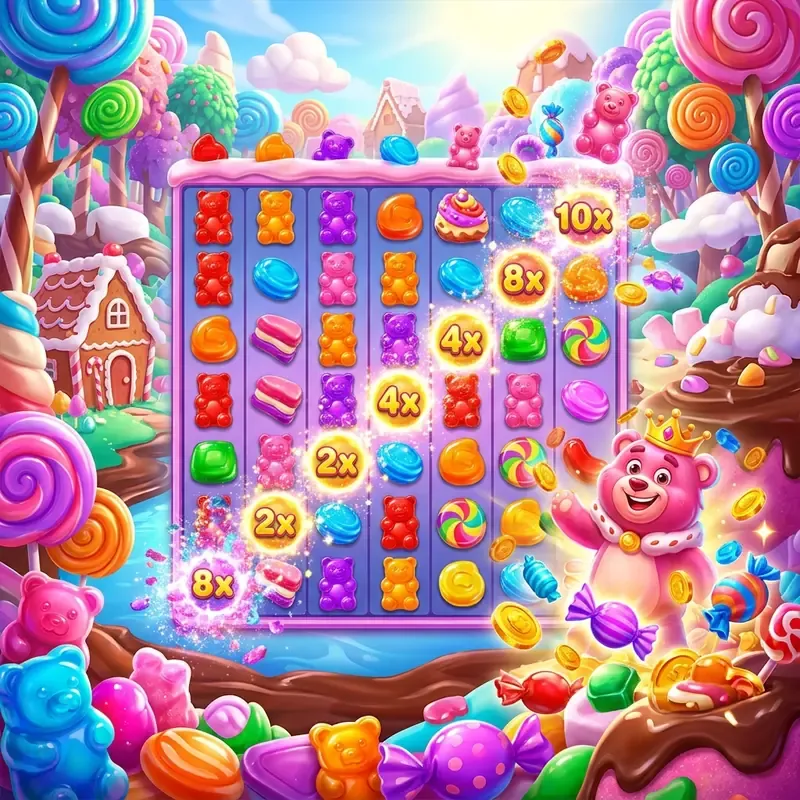 Sugar Rush spilleautomat demo, bonusser og