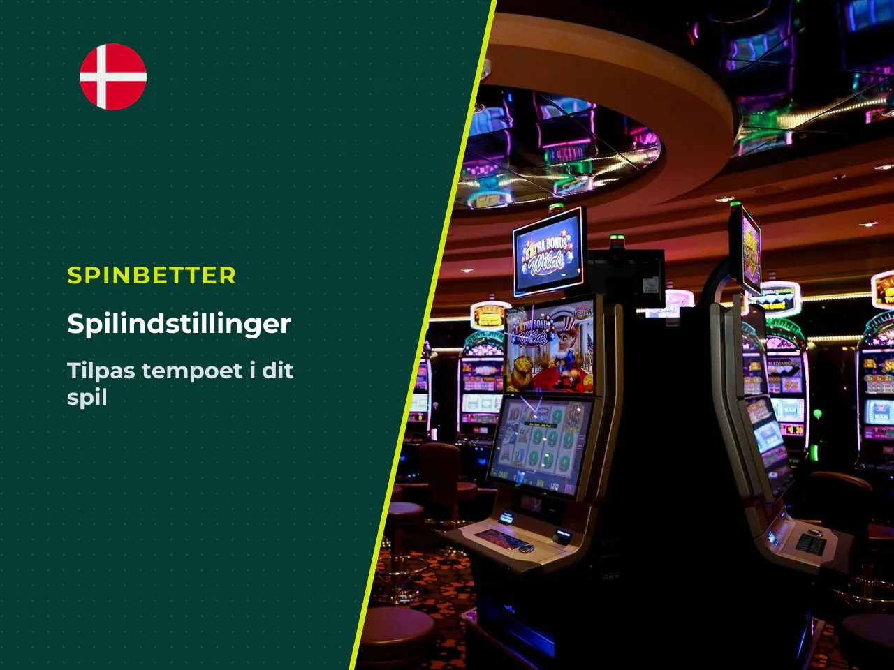 Avancerede spilfunktioner Autospil, Kvikspin og Turbospin