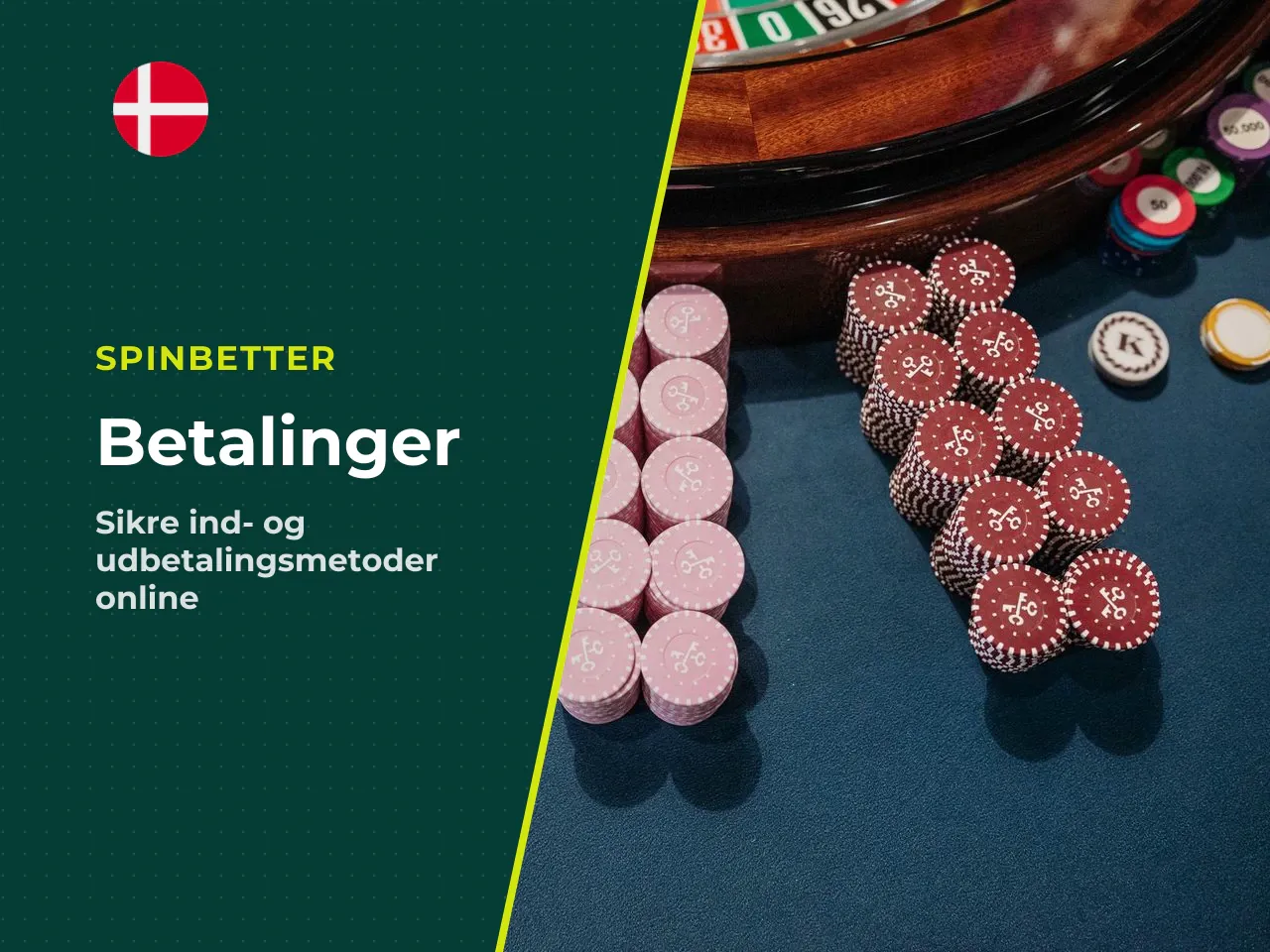 Deposit, betalingsmetoder og withdrawals. For at