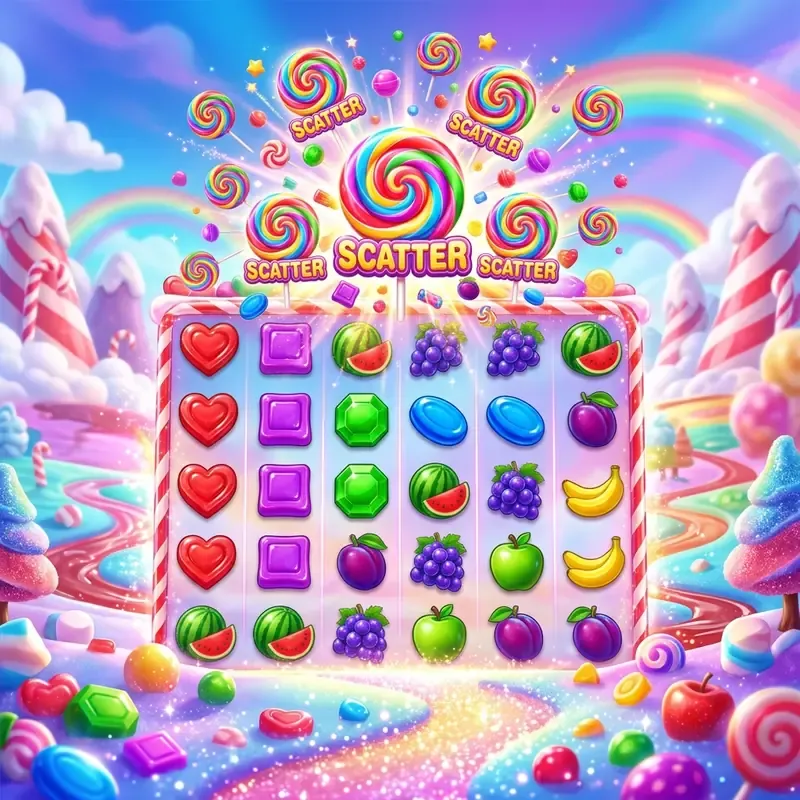 Sweet Bonanza Super Scatter demo, funktioner