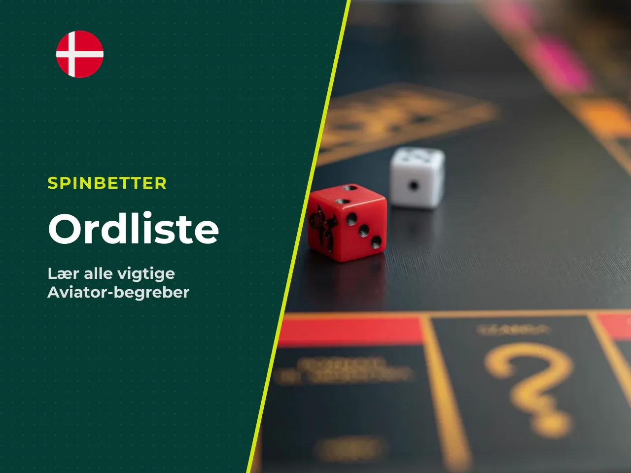 Ordliste crash game-begreber på dansk