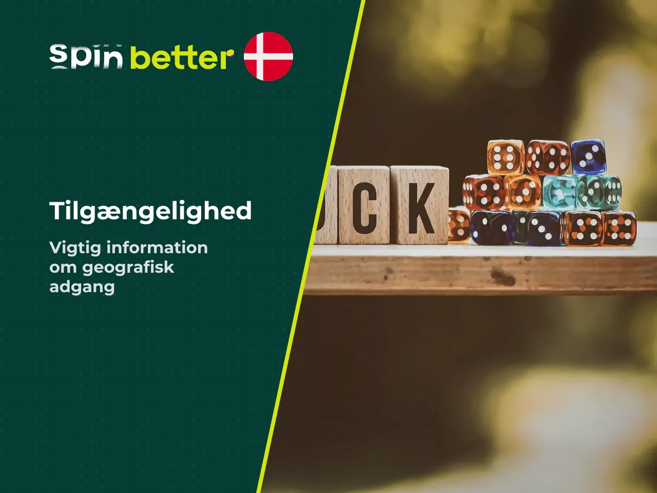 Landebegrænsninger og tilgængelighed. Den geografiske tilgængelighed